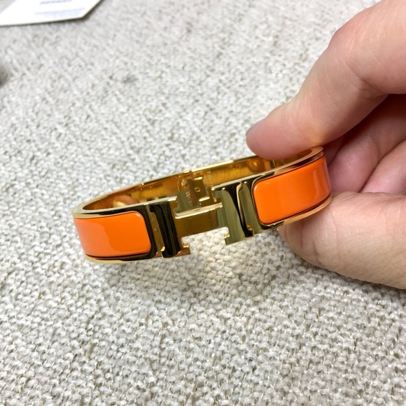 authentic HERMES Enamel Clic Clac H bracelet PM size - Picture 11 of 16